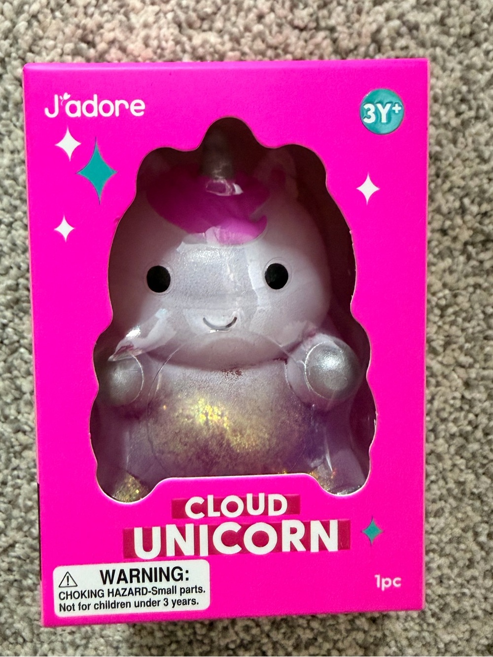 J’asoee Pink and Silver Cloud Unicorn squishy